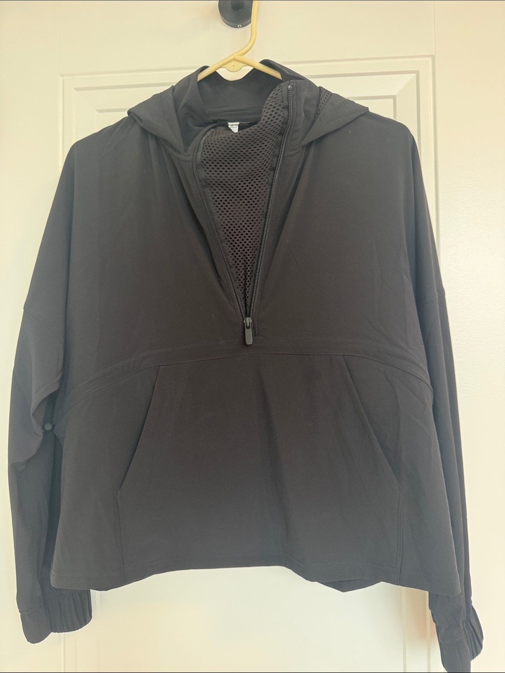 lululemon athletica Black Half-Zip Pullover Hoodie